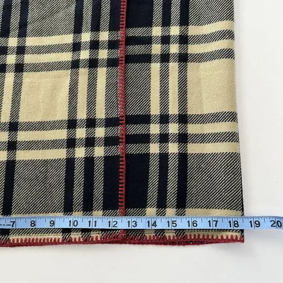 Vtg Ralph Lauren Country Wool Wrap Plaid Skirt Womens Sz 8 USA Old Money Preppy - Picture 11 of 13